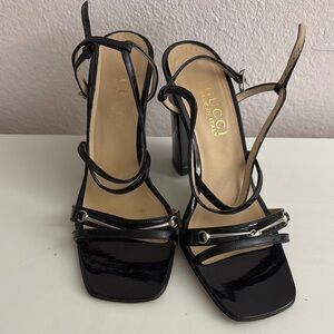 Gucci Black Strappy Women's Heels